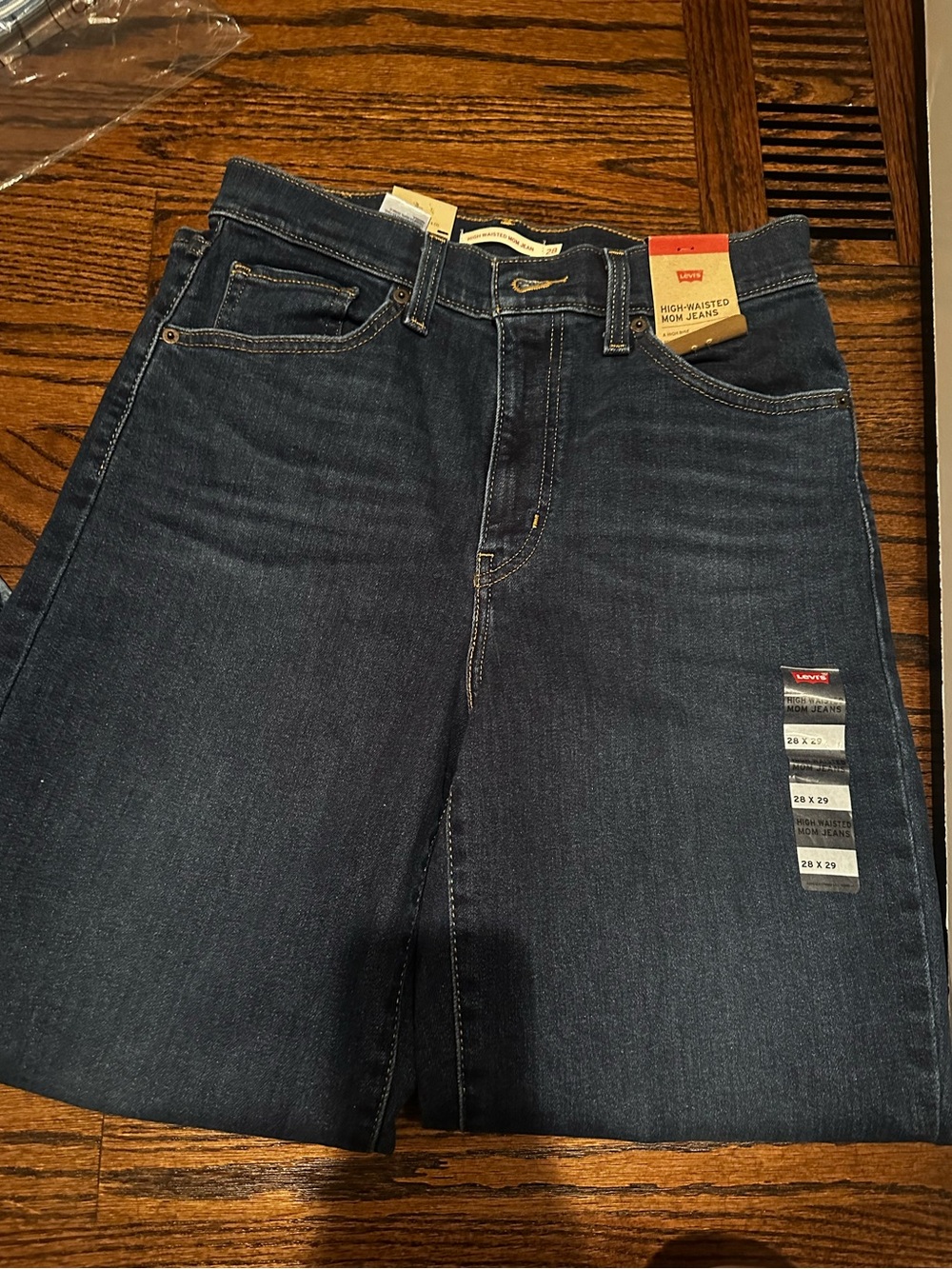 Levi's Indigo High-Waisted Mom Jeans